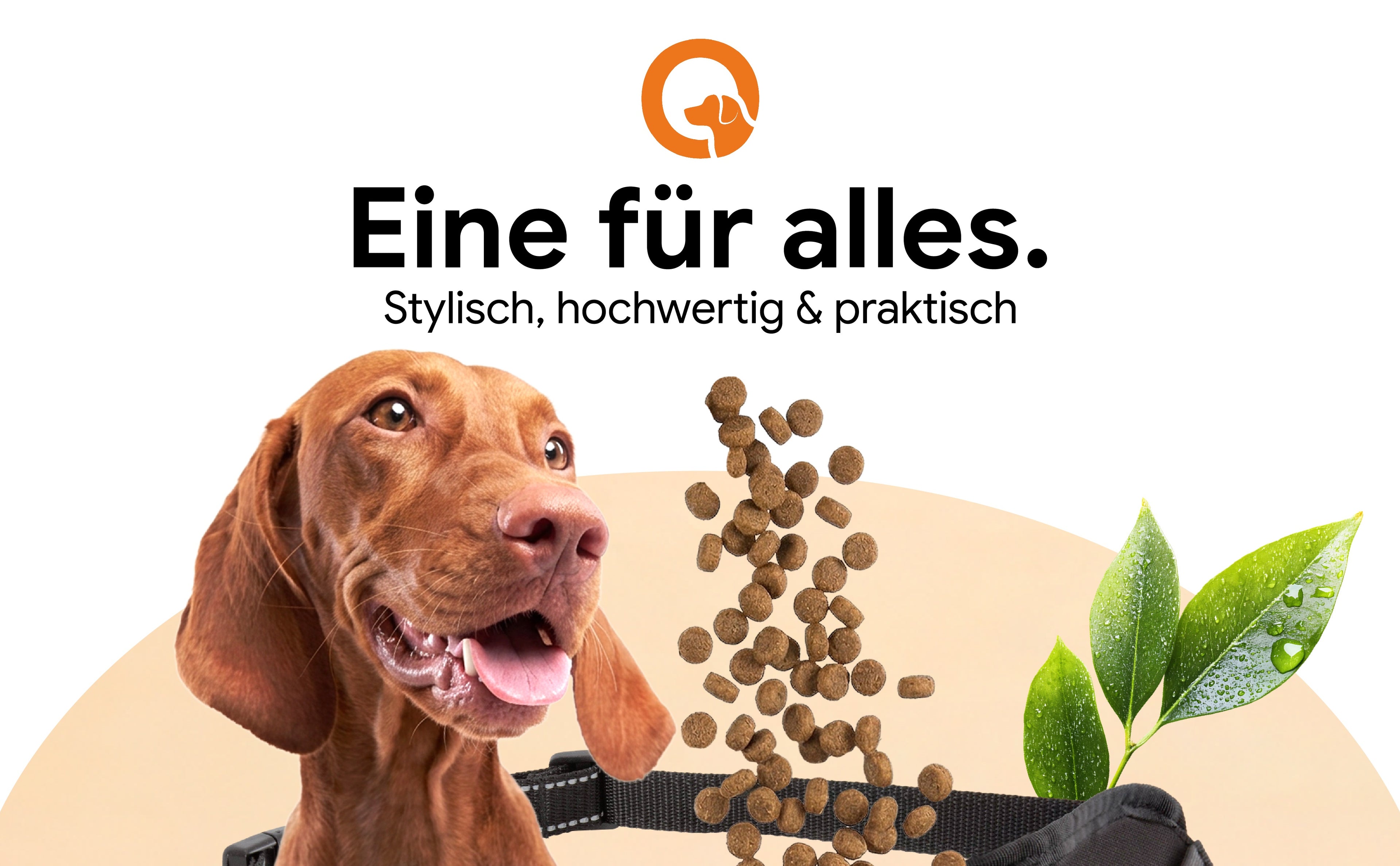 Bello Buddies® Leckerlitasche für Hunde I Bauchtasche mit Schnellzugriff inkl. wechselbarer Innentasche & Leinenhalter